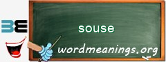 WordMeaning blackboard for souse